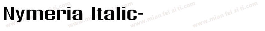 Nymeria Italic字体转换